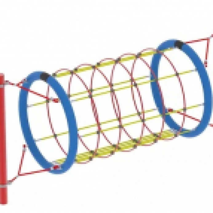 Fém oszlopos lengő alagút