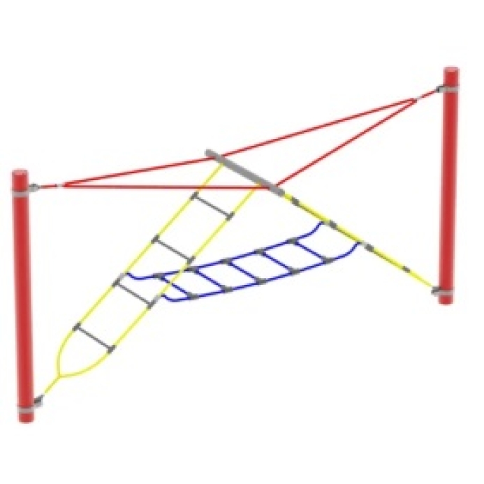 Fém oszlopos lengő létra