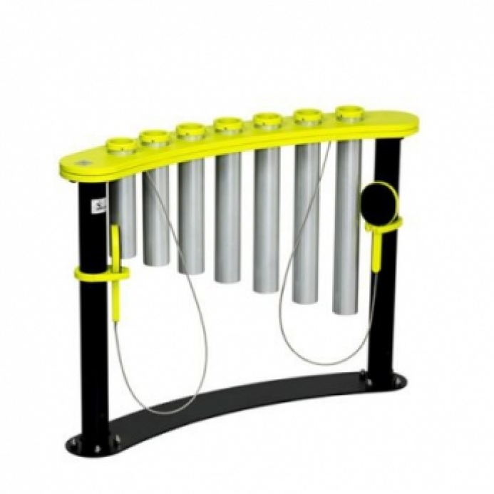 Fém cső dobok ütővel