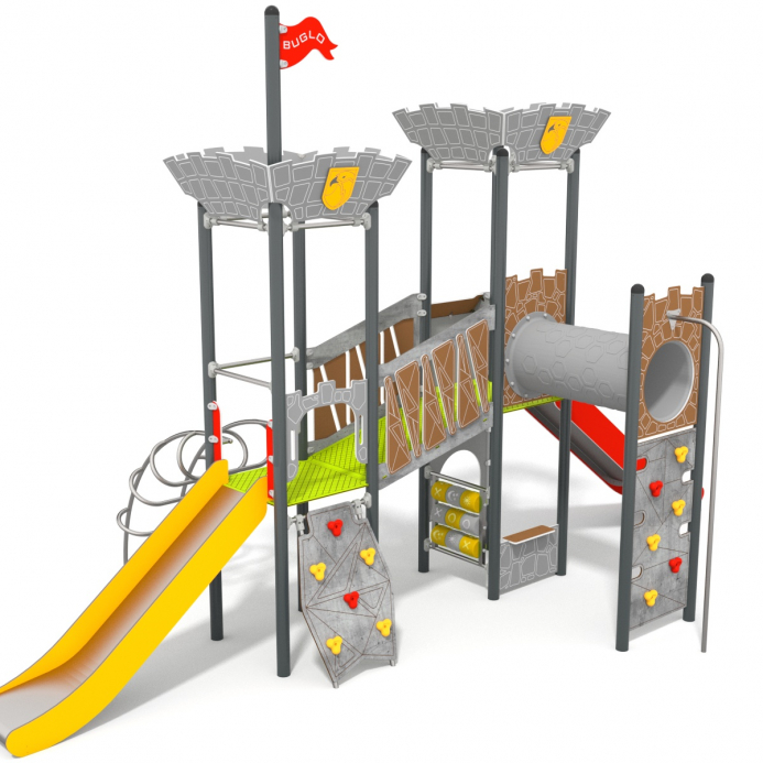 Dupla tornyú középkori vár