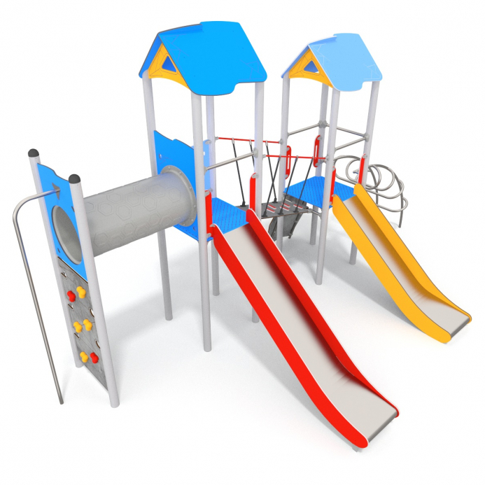 Dupla torony ferde híddal alagúttal függőleges mf.