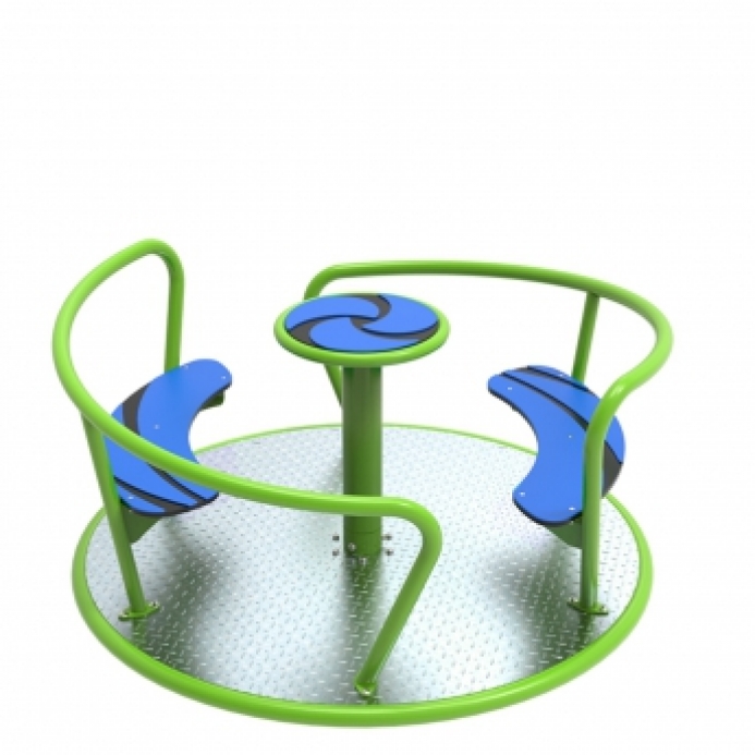 8 személyes porfestett fém forgó