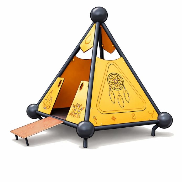 Indián sátor négyoldalú