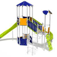 INOX óriás HEXAGON torony bástyával