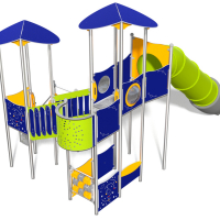 INOX óriás tornyok cső csúszdával