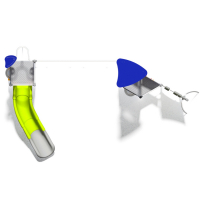 INOX tornyok iker bástyával óriás mászó hálóval