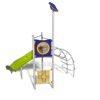 Inox  bástya íves létrával