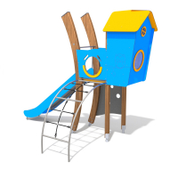 Íves kilátó csúszdával