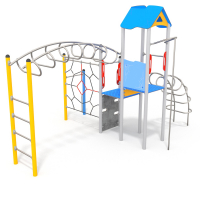 Torony bástyával és óriás mászókákkal