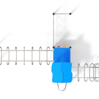 Torony bástyával és óriás mászókákkal