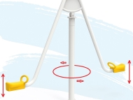 Fém FORGÓ + BILLENŐ mérleghinta