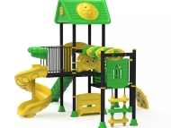 Fém lajhármászós torony spirál és sima csúszdával