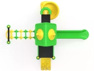 Fém lajhármászós torony spirál és sima csúszdával