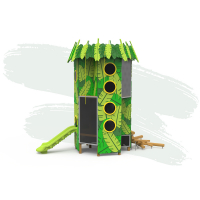 Erdő torony cső csúszdával