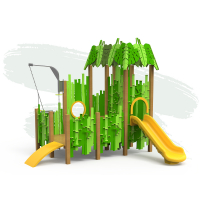 Erdő torony homok felhúzóval