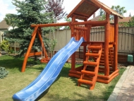 Homokozós nagy torony mászófallal