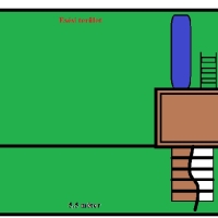 Bástyás hinta mászó rámpával rönkfából nagy torony