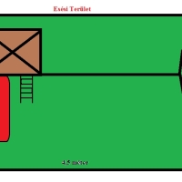 Homokozós nagy torony nádfedéllel