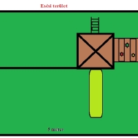 Kis torony mászó fallal , homokozóval