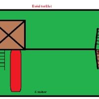 Óriás torony óriás mászófal hosszú rudakkal