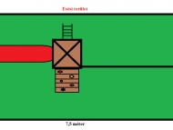 Mászófalas torony homokozóval
