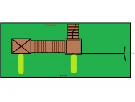 Torony bástyával hintákkal