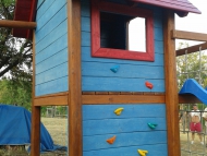 KUCKÓS NAGYTORORNY FA TETŐVEL, ERKÉLLYEL MÁSZÓ HÁLÓVAL, ÓRIÁS MÁSZÓ FALLAL