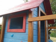 KUCKÓS NAGYTORORNY FA TETŐVEL, ERKÉLLYEL MÁSZÓ HÁLÓVAL, ÓRIÁS MÁSZÓ FALLAL