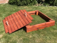 Baby homokozó tetővel