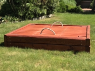 Baby homokozó tetővel