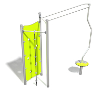 INOX mászófal nyújtóval