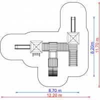 Két torony két bástya két csúszda két rámpa