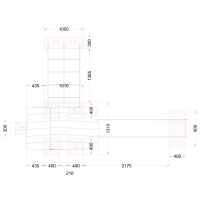 Csúszdás kisház lábakon