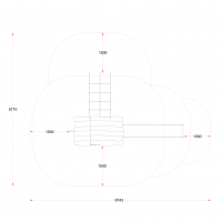Csúszdás kisház lábakon