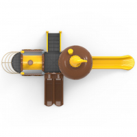 3 csúszdás lokomotív