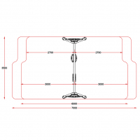 Gyümölcs hinta fém felső rúddal