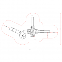 Óriás erdő torony 3 csúszdával