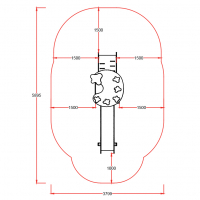 Paletta torony mászófallal kicsiknek