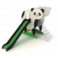 Panda csúszda rozsdamentes fém vázzal