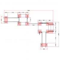Rajzfilmes Dupla torony csúszdával kötélhálóval