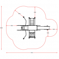 Szöcske rozsdamentes fém vázzal