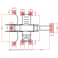 Szöcske rozsdamentes fém vázzal