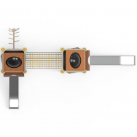 Dupla bambusz ház ferde kötélhíddal két csúszdával