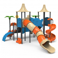 Dupla torony dupla bástya 5 csúszdával