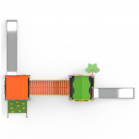 Duplikált vár vidám tetőkkel