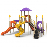 Fém tripla torony 5 csúszdával