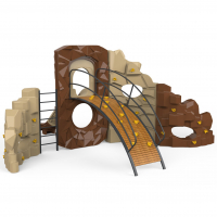 Mászófal csúszdával