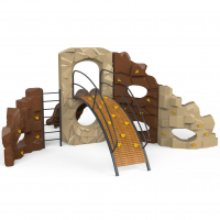 Mászófal dupla csúszdával