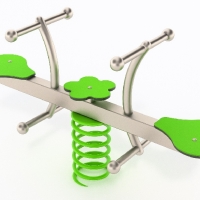 Rozsdamentes FÉM két üléses rugós játék