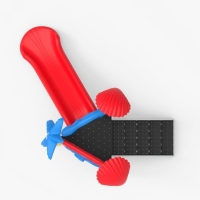 Fém háromszög bástya csúszdával létrával